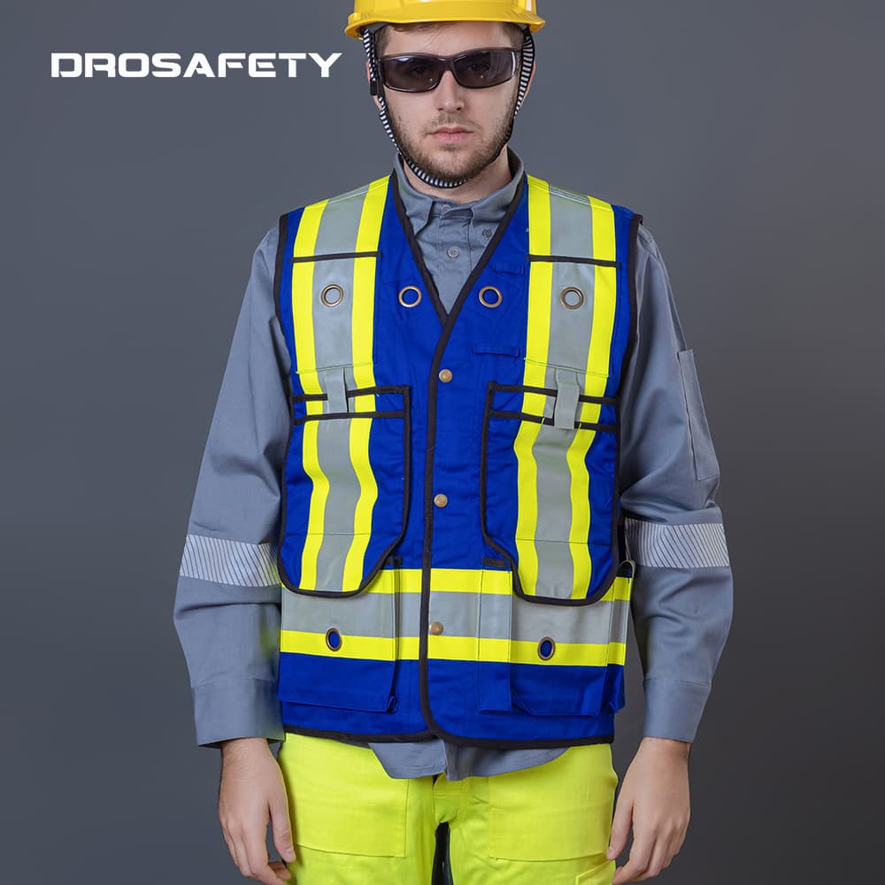 Safety Vest Jacket Reflective Clothing DROTEX
